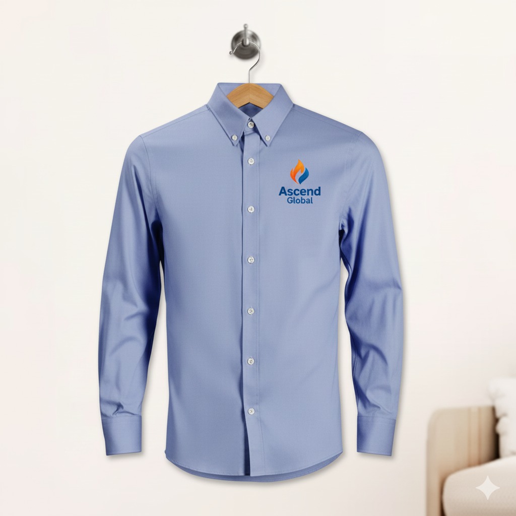 ASCEND GLOBAL BLUE BUTTON-DOWN SHIRT